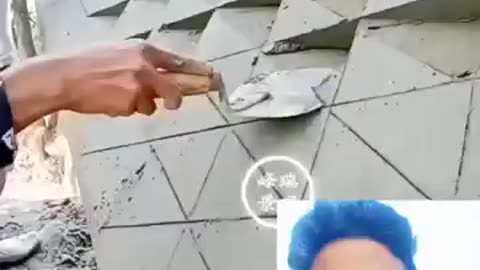 বিল্ডিংয়ের বাড়ির সাইডে কি সুন্দর ডিজাইনের কাজ চলছে দেখ ভাই #রাজমিস্ত্রি #work #reels #Tre