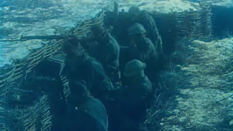 72 - Echoes in the Trenches - WW1 Inspired Trench Music - Colourized Footage