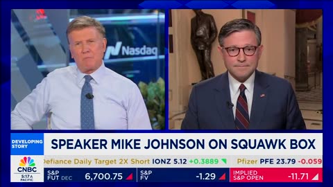 Speaker Johnson Joins Squawk Box on CNBC