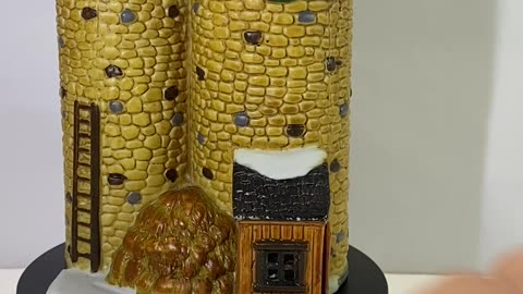 Christmas Village Building: THE SILO by LeMax - Dicken's Style Village Decor