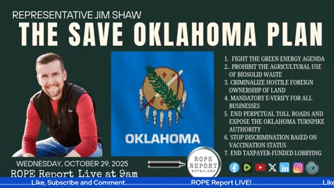 Representative Jim Shaw Explains The Save Oklahoma Plan