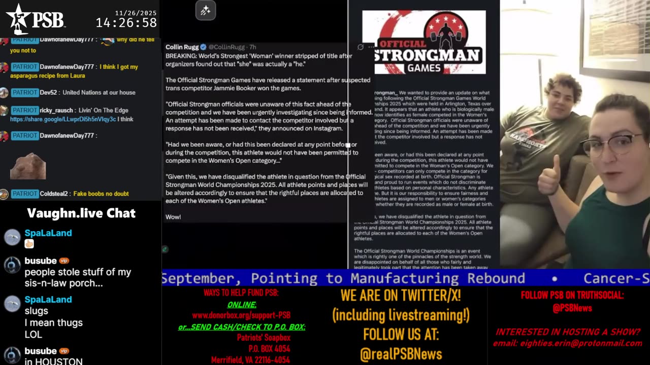 Patriots' Soapbox NEWS - LIVE 24/7!