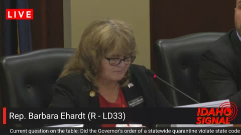 Rep. Ehardt's heartbreaking story about an elderly woman afraid to go outside during pandemic