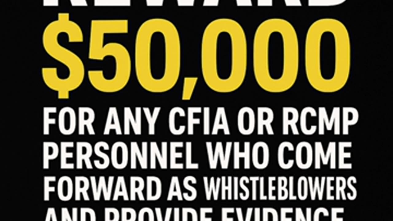 $50,000 Reward: Whistleblowers Wanted in CFIA/RCMP Ostrich Massacre