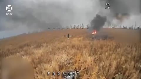 Russian Armored Column Gets Stuck in the Mud Near Vovchansk