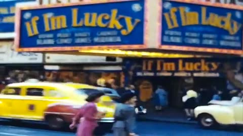New York City 1946 Vintage 8mm Film Roxy Theatre Times Square