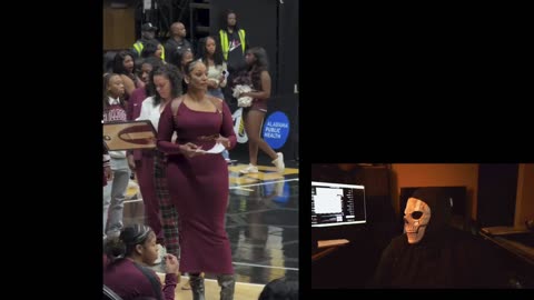 Melanated Coach with 'main character syndrome' at girl's game with an empty crowd!