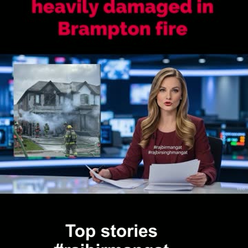 No one injured, house heavily damaged in Brampton fire