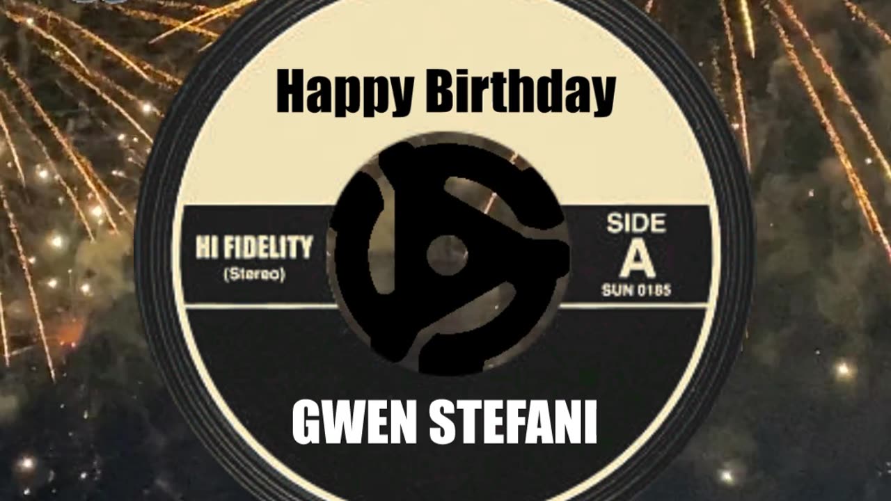 HAPPY BIRTHDAY to GWEN STEFANI