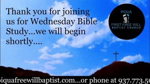 Wednesday Night Bible Study for October 1, 2025.