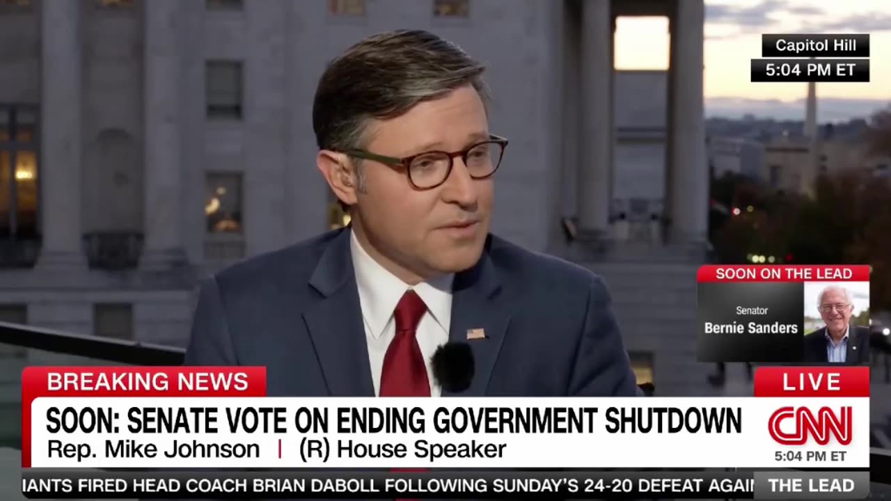 Speaker Mike Johnson says the shutdown was "really was a shutdown about nothing."