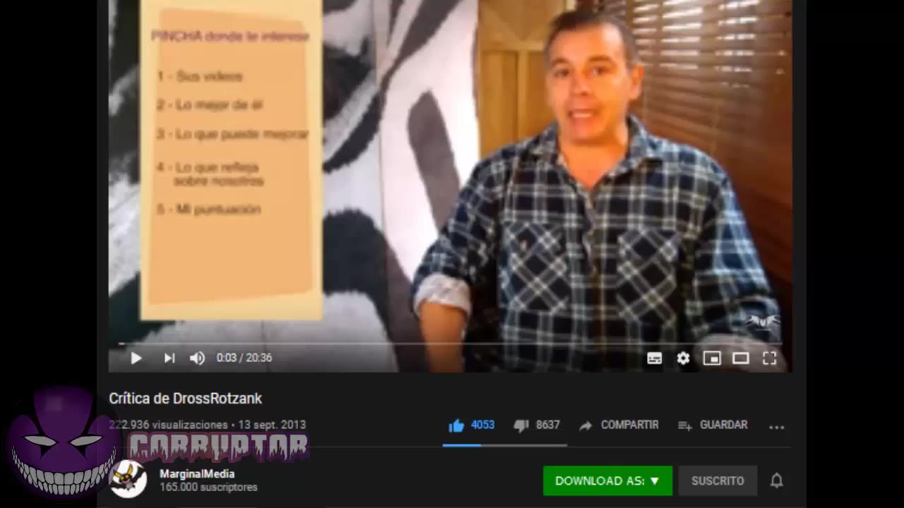 Los 7 acosos mas perturbadores cometidos por DrossRotzank.
