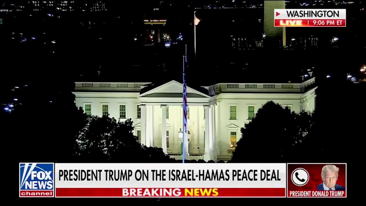 TRUMP ON GAZA PEACE DEAL: "It's a great honor to be involved in it."