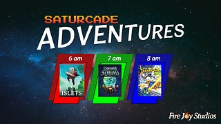 📺🌄 SATURCADE ADVENTURES is here! Saturday Morning Cartoon Feels and Gaming Fun