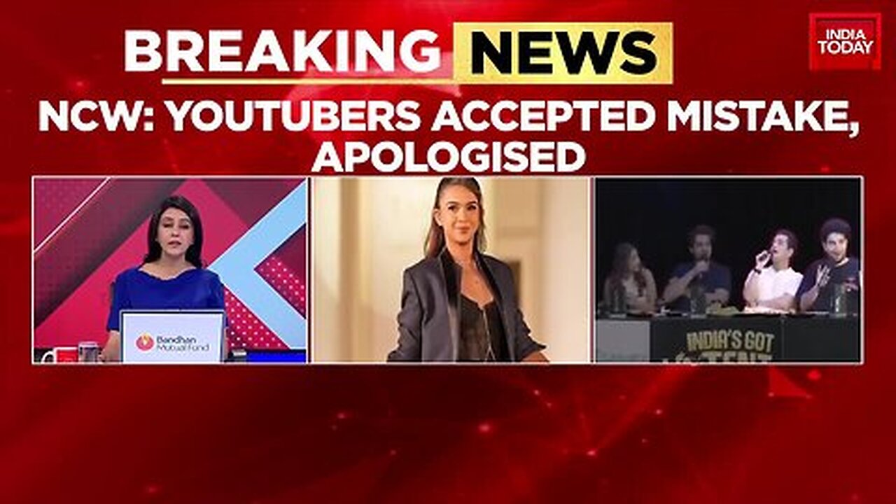 YouTubers Apologise To NCW For Indecent Comments On India's Got Latent _ India Today News