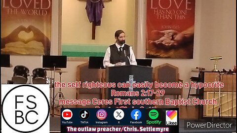 the self righteous can easily become a hypocriteRomans 2:17-29 Ceres First southern Baptist Church