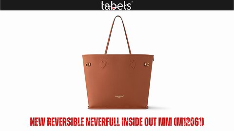 NEW LV REVERSIBLE INSIDE OUT NEVERFULL MM (M12061) BY LABELS