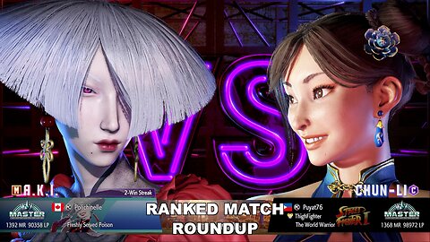 Kuya Kalbo SF6 Ranked Roundup. Chun Li Master Rank [Hori Fight Stick]