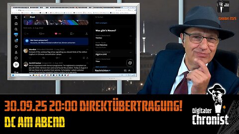30.09.25 20:00 Direktübertragung! DC am Abend