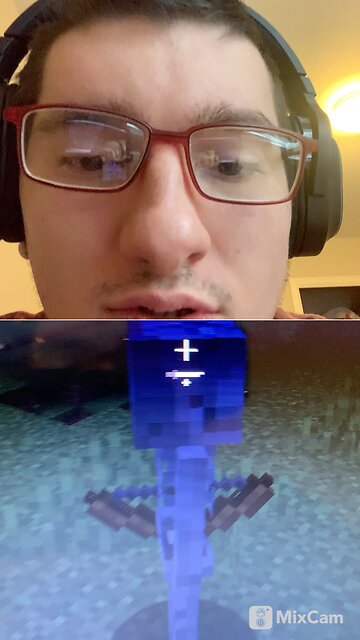 Playing Minecraft