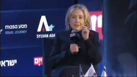 🔊 Hillary Clinton is alarmed about Americans rejecting traditional Israel narrative