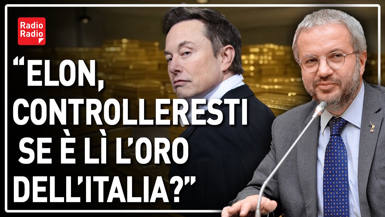 🔴 Dov'è l'oro italiano? Borghi "chiede" a Musk: "Controlleresti le nostre riserve a Fort Knox?"