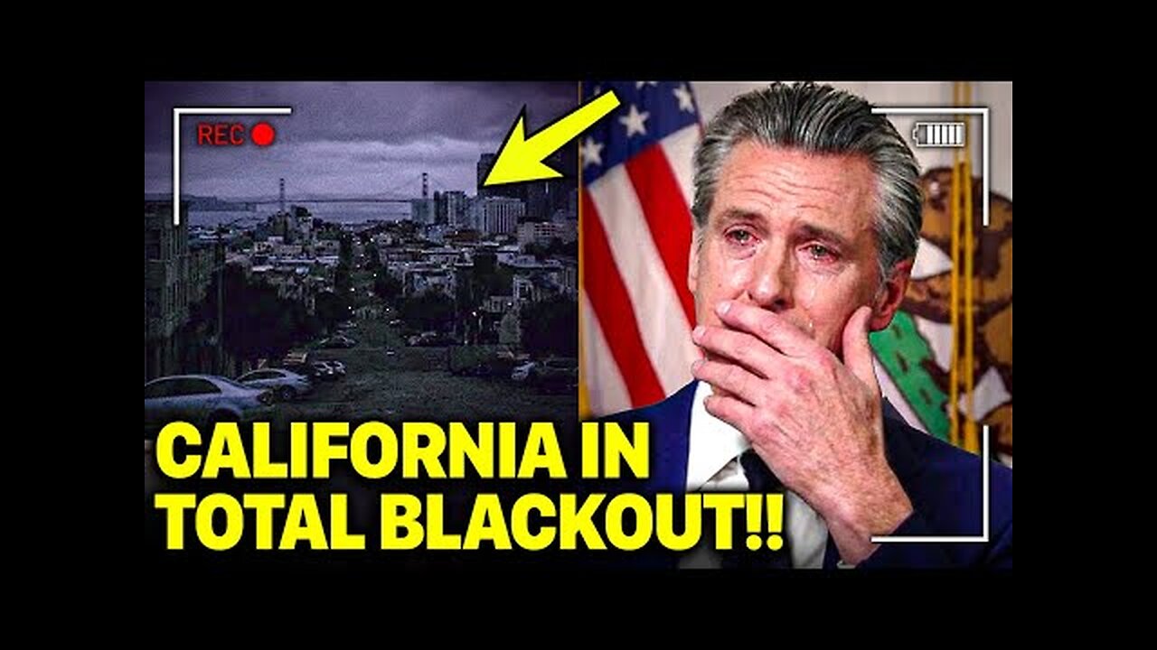 Breaking: Newsom Hides In Terror as Power SHUTS OFF in California!!!