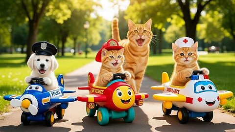 Mama Cat Works Day and Night at the Fried Chicken Shop to Buy Ginger Kitten’s Dream Toy Airplane ✈️💕