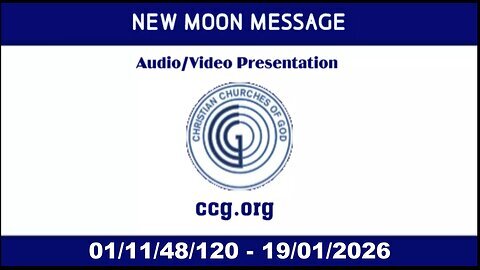 New Moon Message (Audio) for 01/11/48/120 - 19/01/2026