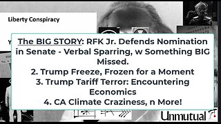 Liberty Conspiracy LIVE 1-29-25 RFK Jr Fights Senators, Trump Freeze Off? Tariff Terror