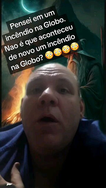 Pensei em um incêndio na Globo. Nao é que aconteceu de novo um incêndio na Globo?