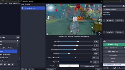 Mejorar el brillo y nitides de los streams