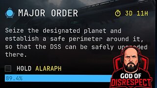 -Hell Divers 2- Major Order Hold ALARAPH