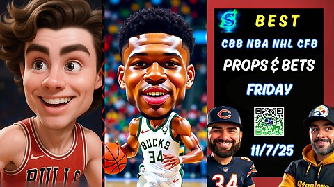🏀 BEST FRIDAY NBA PROPS PRIZEPICKS TODAY | CBB PICKS | CFB PICKS | NHL PICKS | 11/7/25