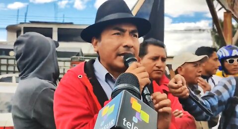 Leonidas Iza al presidente de Ecuador: "Respete nuestros derechos"