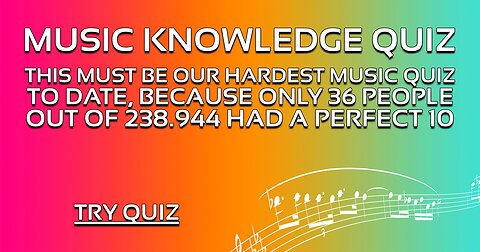 Music Knowledge Quiz
