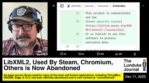 LibXML2, Used by Steam, Chromium, Others is Now Abandoned