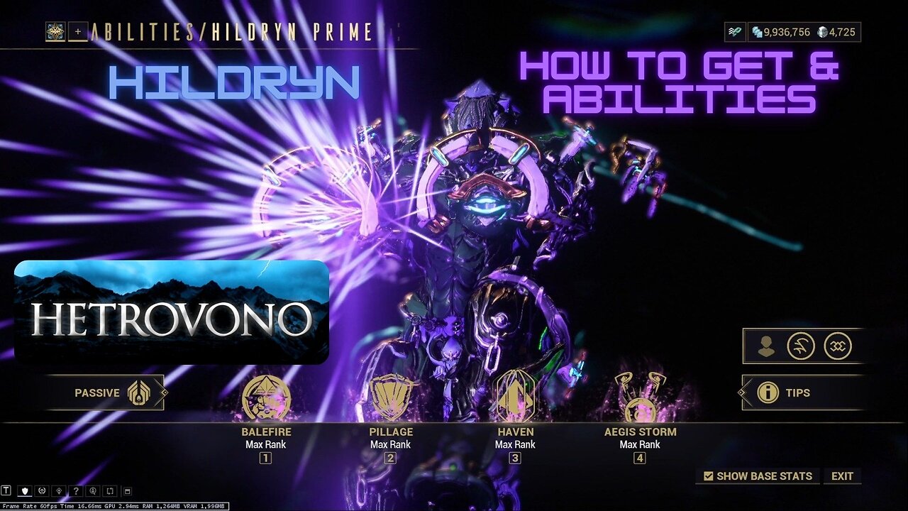 [Warframe] Hildryn How to Get and Ability Breakdown
