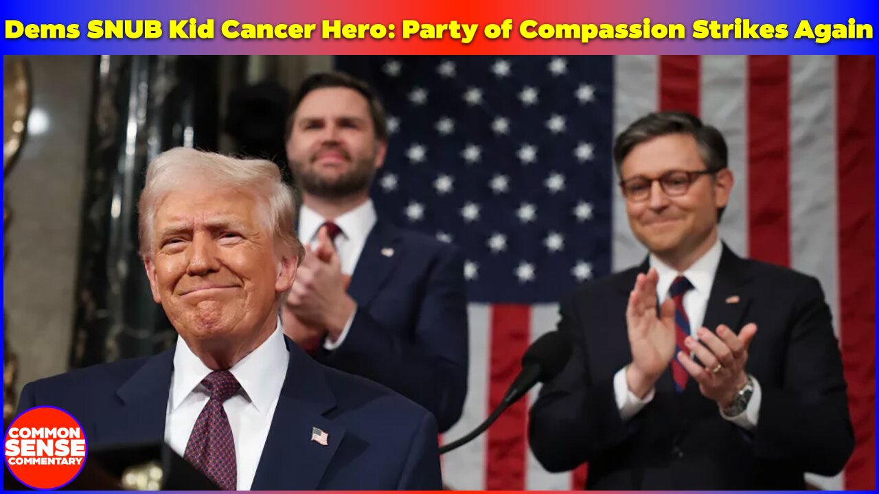 Dems REFUSE to Cheer Pediatric Cancer Survivor - Heartless Left Exposed!