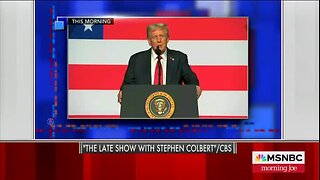 ‘What the Hell Are You Talking About?’: Colbert Stunned By Trump’s Bizarre Stair Ramble