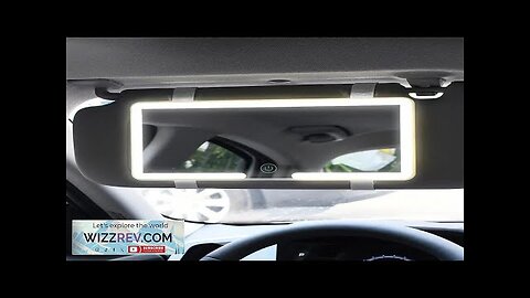 Car Vanity Mirror with LED Lights Touchscreen High Definition Mirror Sun Visor Review