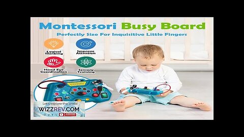 Montessori Busy Board Toys for Toddlers Gifts for 3 Year Old Baby Review