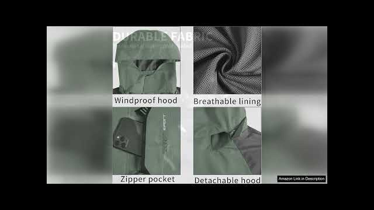 TEZO Mens Rain Jacket Waterproof with Hooded Hiking Coat Lightweight Windbreaker Review