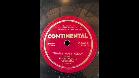 Continental 3010B Snappy Happy Polka