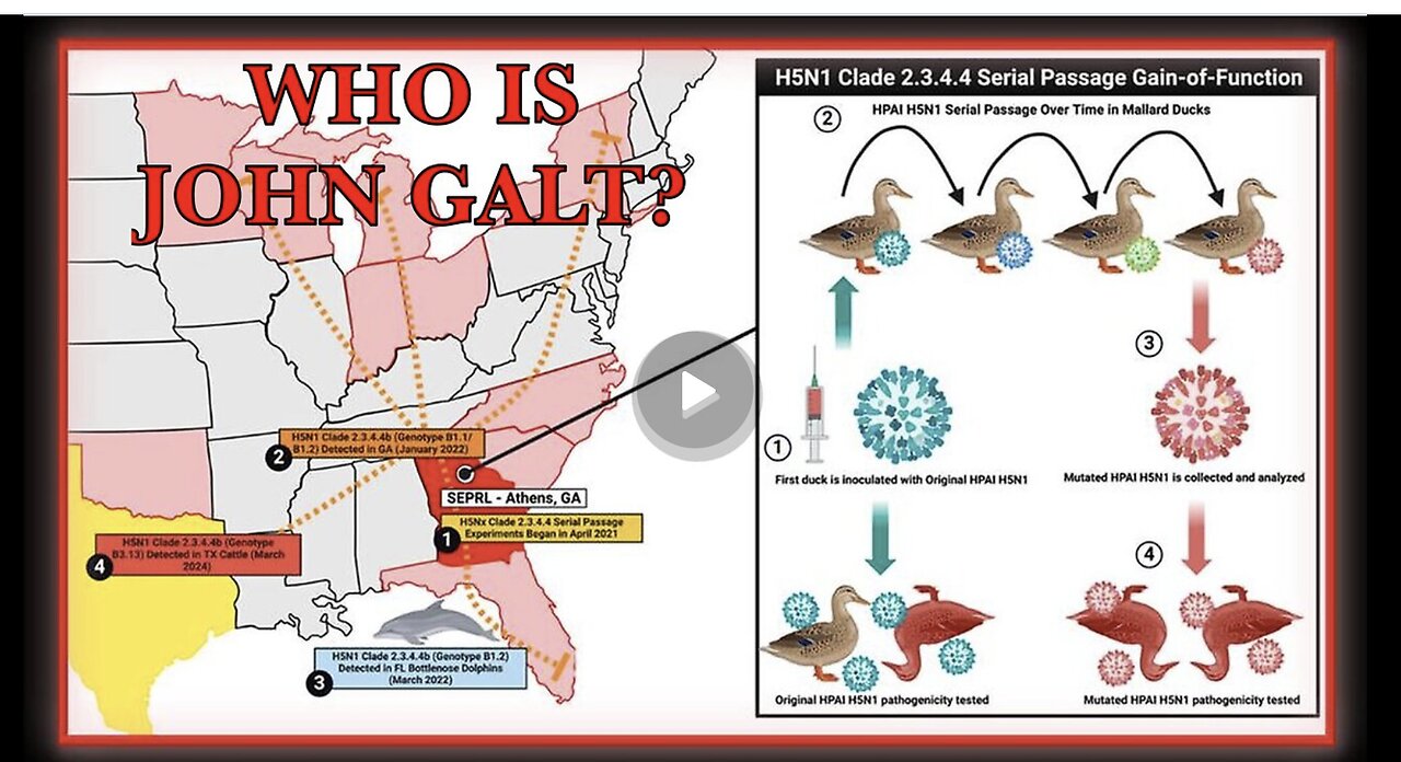 INFOWARS W /BREAKING EXC: Current Bird Flu Strain Is Product Of Gain-Of-Function Research In GA.