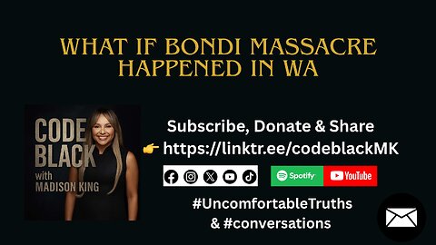 CBMK0027 Your life is worth less than a new car 🚗 If Bondi MASSACRE happened in WA