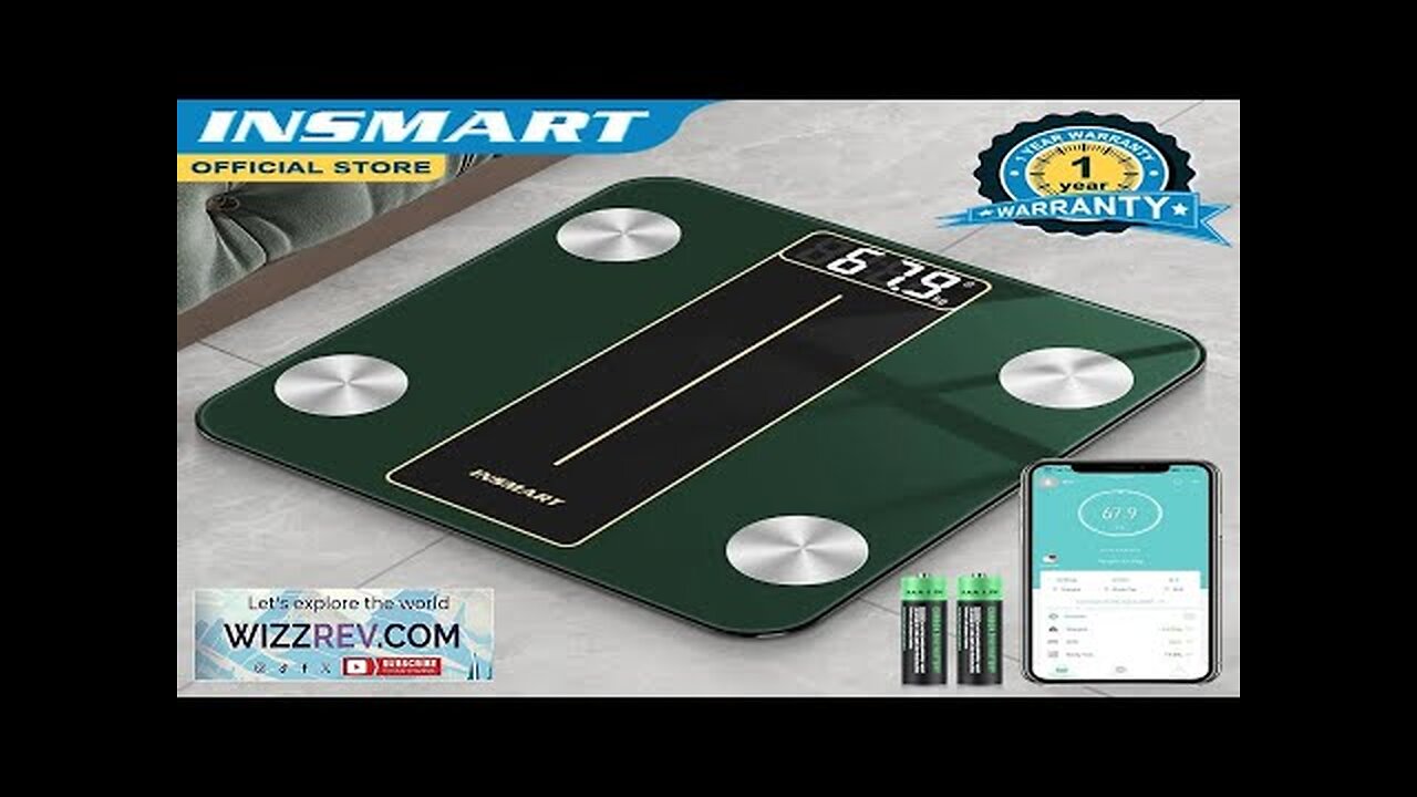 INSMART Smart Body Weight Scale Digital Bathroom Scale Body Composition Body Weight Review