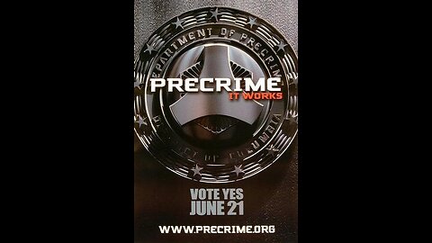 Minority report pre crime division DARPA Pelletier