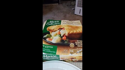 Eating Marie Callender's Creamy Parmesan Chicken Pot Pie, Dbn, MI, 12/31/24