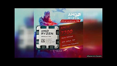 AMD Ryzen 7 7700 100% Brand New Game CPU Up to 5.3GHz Review